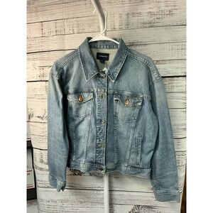 J Crew Jeans Womens Denim Trucker Jacket Light‎ Wash Size Small